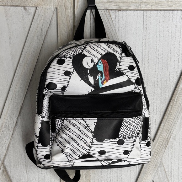Disney Nightmare Before Christmas Jack & Sally Patchwork Mini Backpack main image 7
